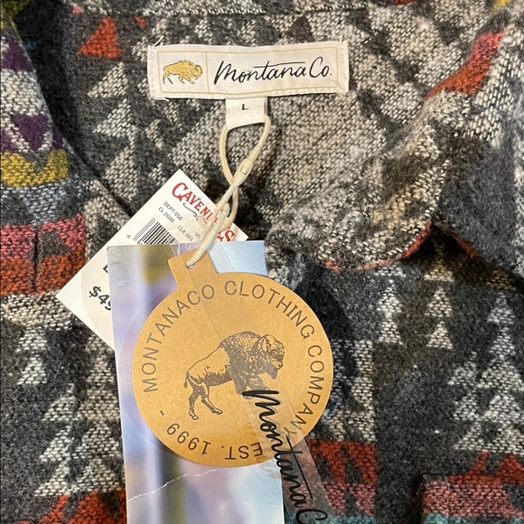 Mens Montana Co shirt jacket size large - Picture 2 of 4